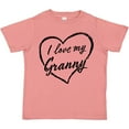 thumbnail image 3 of Inktastic I Love My Granny in Black Chalk Heart Boys or Girls Toddler T-Shirt, 3 of 5