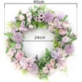 thumbnail image 4 of Nvzi Ramos de boda color marfil, novia lanza rosas artificiales con flores con cristales, cintas suaves y diamantes para compromiso, día de San Valentín, 4 of 5