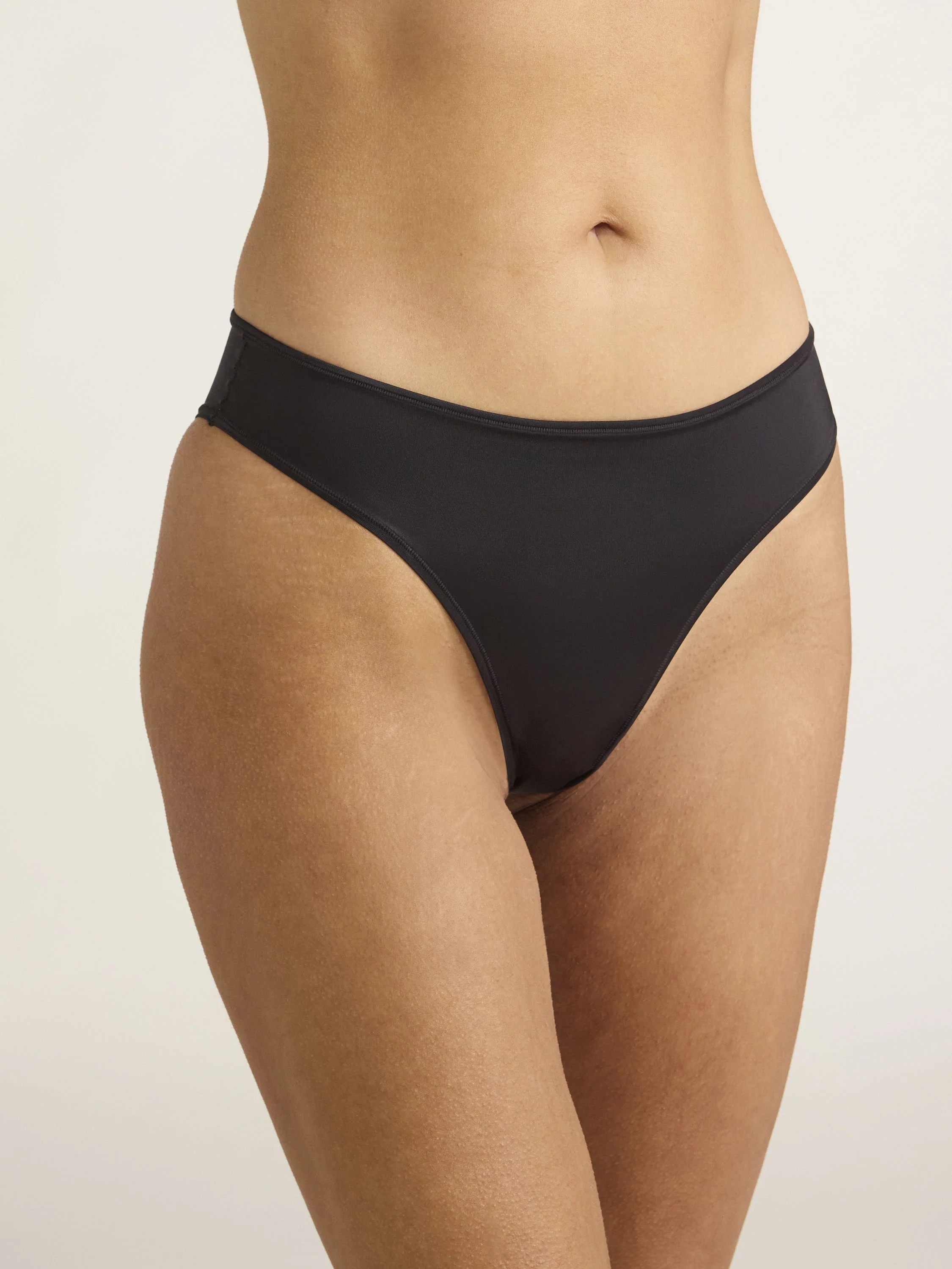 Joyspun Women’s Glossy Shine Cheeky Panties, 3-Pack, Sizes XS-3XL