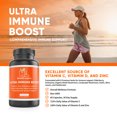 thumbnail image 5 of Ultra Immune Boost Capsules with Vitamin C, Zinc, Elderberry, Vitamin D, Lysine, Echinacea, and Mushroom Extracts for Immune Support- Powerful Antioxidants -60 Veggie Caps, 5 of 7