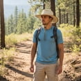 thumbnail image 6 of Wiywef Breathable Mesh Cowboy Hat Wide Brim Jazz Hat for Summer Outdoor Fishing Hiking, 6 of 7