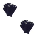 thumbnail image 3 of Qarigey 1 par de guantes de invierno para mujer, cubierta de mano, accesorio de ropa elegante, guante para mantener el calor con Color sólido para El color cian 2piezas Qarigey CBP334745, 3 of 5