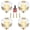 4 Pcs, variant on HDJNal Crystal Glass Golden Brass Cabinet Knobs, Clear Furniture Handles, Drawer Pulls Knobs