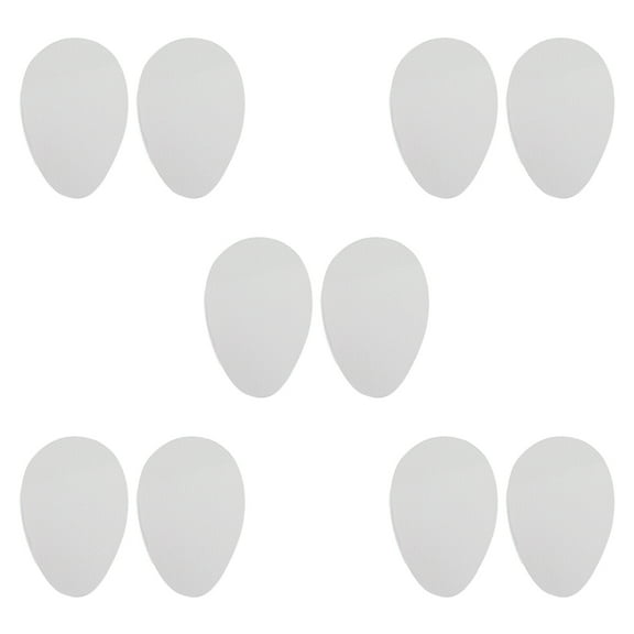 OULII 5 Pairs of Anti-Skid Shoe Grippers White Noise Reduction Heel Pads for Icy Conditions