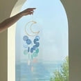 thumbnail image 5 of Household Wind Chimes, Ongmies Seashell Wind Chimes Outdoor Small Wind Chimes Unique Handmade Natural Seashell Wind Chimes for Outside, Wind Chimes, 1X Moon Shell Wind Chime, 5 of 7