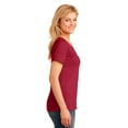 thumbnail image 3 of Port & Company LPC54V Ladies Core Cotton V-Neck Tees, Red - 2XL, 3 of 6