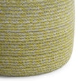 thumbnail image 4 of Simpli Home Simpli Home Bayley Transitional Round Braided Pouf in Muted Yellow and Natural Cotton, 4 of 5