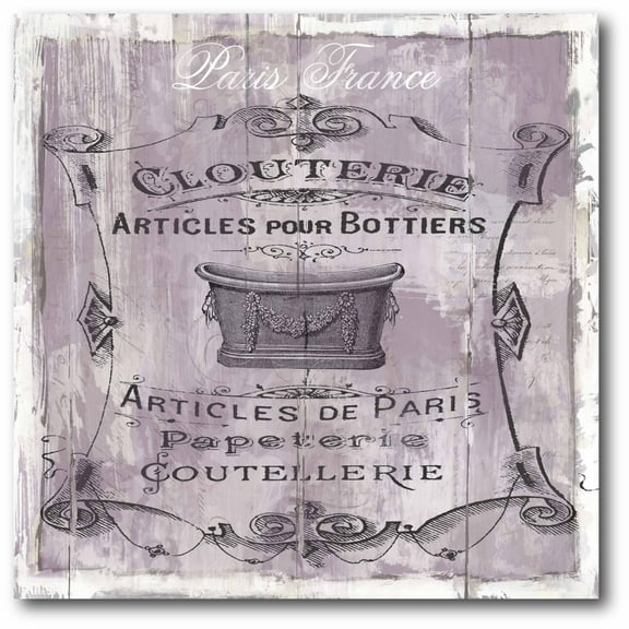 French Bath II Gallery-Wrapped Canvas Wall Art, 16x16