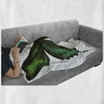 thumbnail image 6 of Swallowtail Butterfly Soft Flannel Fleece Throw Blanket, Realistic Exotic Wildlife Creature in Green Tones, Cozy Plush for Indoor and Outdoor Use, 60" x 80", Olive Green Jade Green, by Ambesonne, 6 of 6