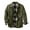Army Green, variant on Jacket for Men Plaid Western Cowboy Button Down Jackets Vintage Long Sleeve Collared Outerwear with Pockets