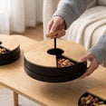 thumbnail image 5 of Divided Serving Tray with Bamboo Lid, Sectional Platter for Table Events, 5 of 7