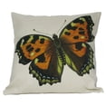 thumbnail image 2 of 18" Orange and Black Spotted Butterfly Decorative Throw Pillow, 2 of 2