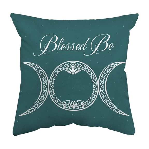 Throw Pillow Blessed Be