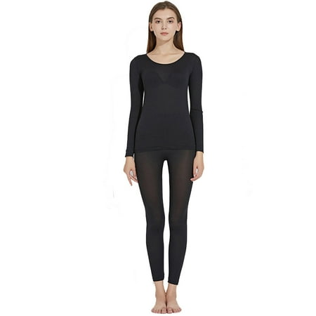 

Outfmvch lingerie for women Seamless Elastic Thermal Inner Wear Thermal Underwear (Top & Bottom) For Woman underwear women