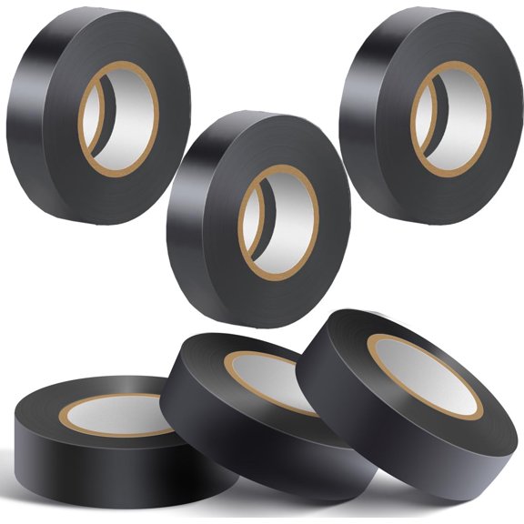 6 Pack Insulation Tapes,TGY 0.75 in x 33 ft Electricians Tape, Waterproof Electrical Insulation Tape,UV Protection, Flame Retardant Electrical Tape for Domestic, Commercial, and Industrial