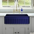 thumbnail image 3 of Whitehaus Collection WHQ330-BLUE Quatro Alcove Sinks Sapphire Blue, 3 of 6