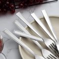 thumbnail image 3 of 36 Pieces Dinner Forks Set, Hunnycook 7.7 Inch Square Handle Stainless Steel Fork Silverware, Flatware Cutlery Set, Use for Home Kitchen Restaurant, Dishwasher Safe, 3 of 7