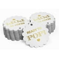 thumbnail image 2 of Inkdotpot 50 Pack Ready To Pop Baby Shower Favor Paper Tags Craft Real Gold Foil Hang Tags, 2 of 6