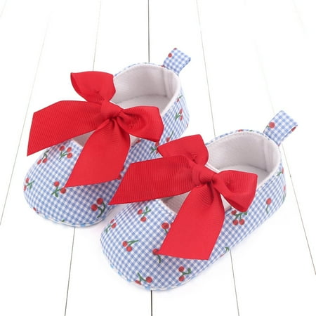

Infant Baby Girls Mary Jane Shoes Non-Slip Rubber Sole Ballet Slippers Princess Dress Wedding Shoes Newborn Crib Shoes First Walkers Shoes