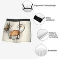 thumbnail image 3 of Pofeuu Brown Cat Cartoon Print Men’s Boxer Briefs, Moisture-Wicking Underwear, Regular,Trunk-X-Large, 3 of 5