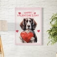 thumbnail image 2 of Happy Valentine's Day English Springer Spaniel Brings Love Heart Vertical Matte Canvas Poster Springers Dog Lover Gifts Wall Art Home Decor - 02028, 2 of 5