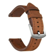 Designice Watch Bands,Genuine Leather Watch Band with Quick Release,Durable and Comfortable Watch Band Strap Belt,Brown