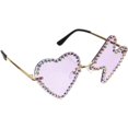 thumbnail image 2 of Funky Decorative Sunglasses Designed For Men And Women Perfect For Travelling And Driving With 1 Pair Violet Functional Use, 2 of 4