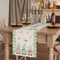 thumbnail image 2 of Table Runners 72 Inches Long Dress Scarves, Easter Farmhouse Kitchen Table Runner, Coffee Tablerunners, Retro Farmhouse Gnomes Flowers Rabbit Eggs Plaid 18x72 Inch, 2 of 9