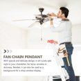 thumbnail image 3 of MasteelfCA Pull Chain Extender Glass Charm Extension Fan Light Pull Chain Replacement, 3 of 8