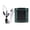 Dark Green, variant on YAHHU Personal Waist Fan USB Rechargeable Wearable Belt Fan 100 Speeds Flashlight Orange