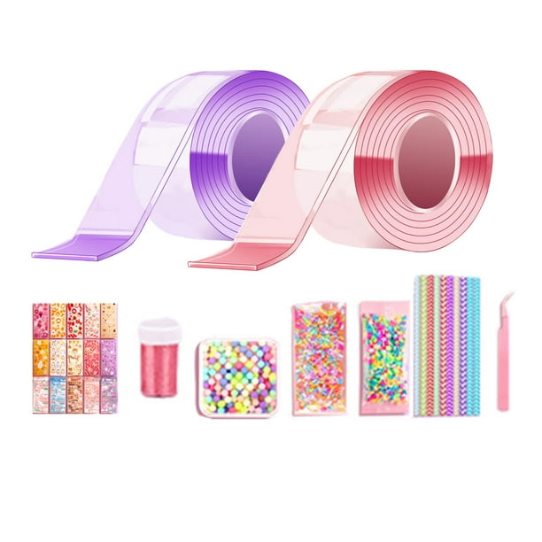 Cinta adhesiva de doble cara para manualidades infantiles, pack de 2 unidades, 5CM