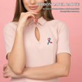 thumbnail image 2 of 10pcs Zinc Alloy Pink Ribbon Awareness Lapel Pin Charity Fundraising Jewelry Badge for Clothes Hats Backpacks Events Support Accessories, 2 of 3