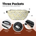 thumbnail image 4 of Naloa Sweet Honey Print Running Belts for Men Women,Running Fanny Pack with 2-Zipper Pockets,Waterproof Waist Pack for Travel Hiking Running Outdoor Sports, 4 of 8