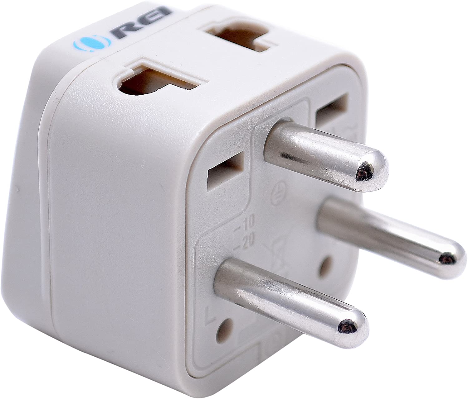 OREI Universal 2 in 1 Plug Adapter Type K for Denmark (Danish), High Quality, CE Certified