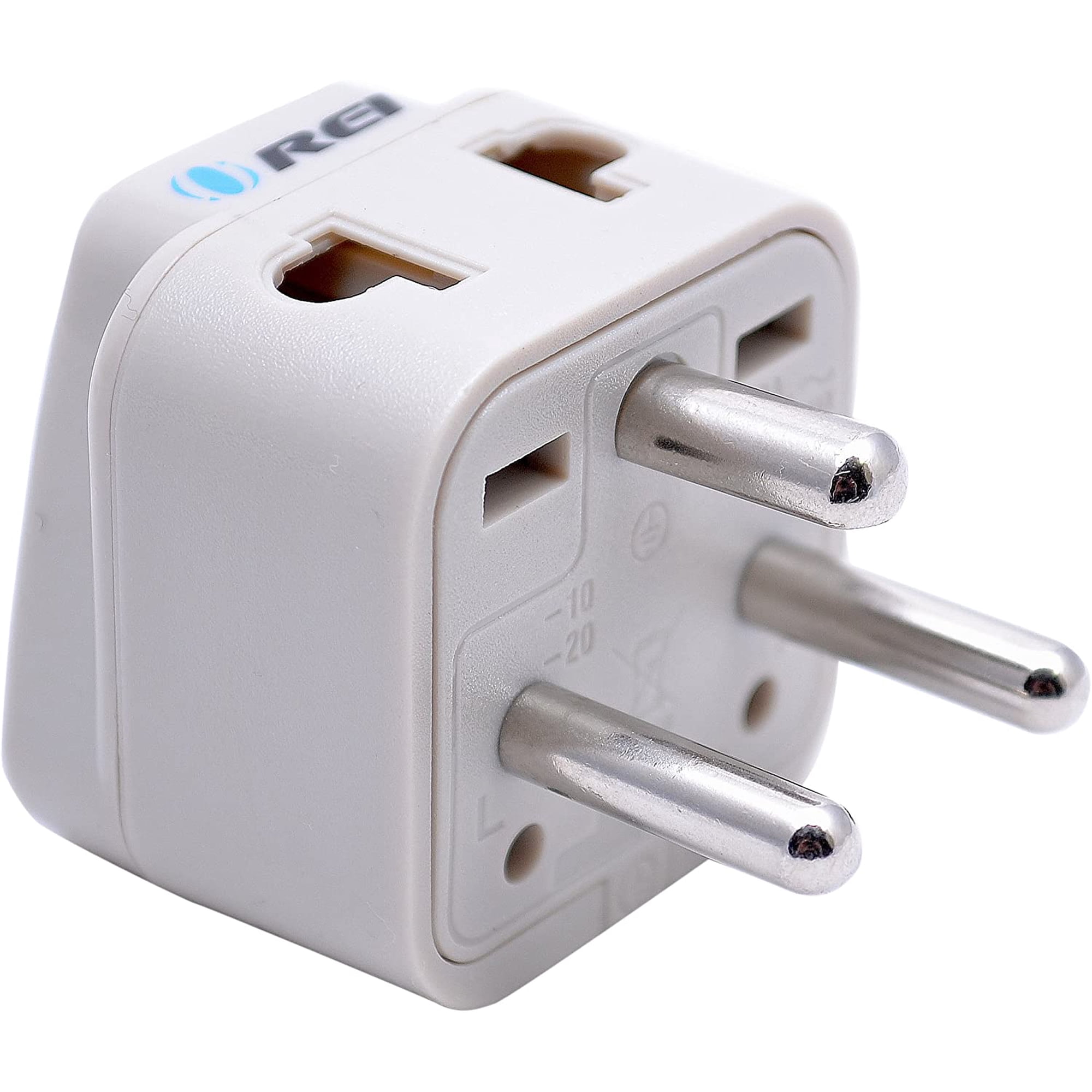 OREI Universal 2 in 1 Plug Adapter Type K for Denmark (Danish), High Quality, CE Certified - RoHS Compliant (WP-K-GN)