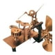 thumbnail image 1 of Escultura de viento baterista Escultura artística Decoración de jardín Metal Steampunk Percusionista Oro, 1 of 5