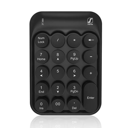 Key Keypad - USB Numeric Keypad, Seenda Slim Mini 19 Key Numeric Pad for Laptop Desktop Computer PC and More, Compatible with Windows System, Black