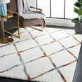 thumbnail image 2 of SAFAVIEH Berber Xavier Abstract Shag Area Rug, 8' x 10', Ivory/Multi, 2 of 8