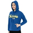 thumbnail image 2 of Ladies NFL Los Angeles Rams Jumpsky Fleece Long Sleeve Hooded Top, 2 of 3