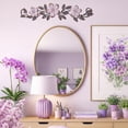 thumbnail image 3 of norband Metal Flower Wall Decor Vintage Spring Metal Flower Wrought Iron Scroll Sculpture 15.7''x3.7'' Farmhouse Leaf Wall Decor with Nails for Summer Bedroom Kitchen Indoor Outdoor(Purple), 3 of 12