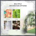 thumbnail image 4 of Outsunny 6.8ft Decorative Metal Garden Arch with 2 Planter Boxes Outdoor, 4 of 10