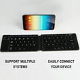 thumbnail image 2 of DPTALR Two-fold Mini Wireless Bluetooth Keyboard For Mobile Phones And Tablets, 2 of 9