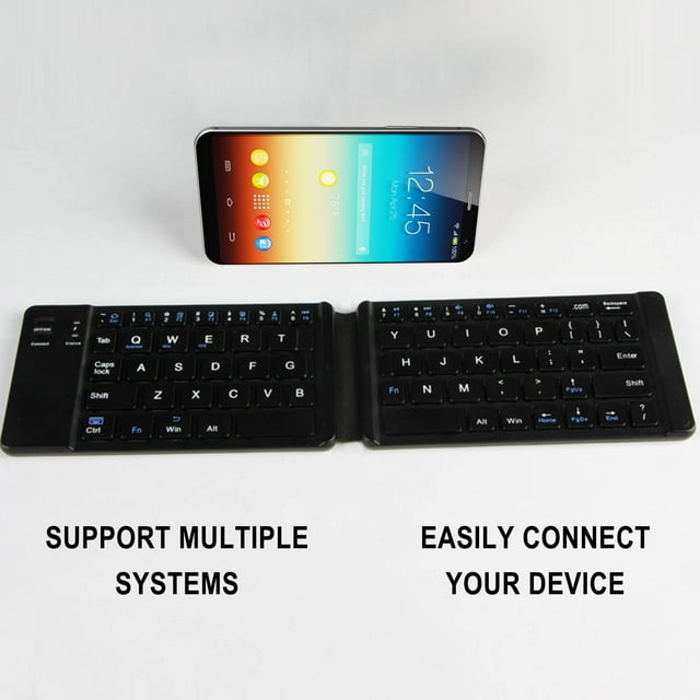 EGNMCR Two-fold Wireless Bluetooth Keyboard For Mobile Phones And Tablets The keyboard