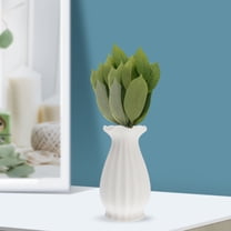 COSMOBETTY Ceramic Vase for Flower Arrangement Creative White Pottery Ornament for Home Decor Simple Desktop