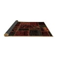 thumbnail image 2 of Ahgly Company Indoor Round Patchwork Brown Transitional Area Rugs, 4' Round, 2 of 4