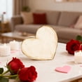 thumbnail image 4 of Valentine's Day Wooden Heart Table Decor - Rustic Heart-Shaped Tabletop Center Decoration, Farmhouse Layered Tray Decor, Romantic Home Dining Table Accent Character Count, 1pc, 4 of 7