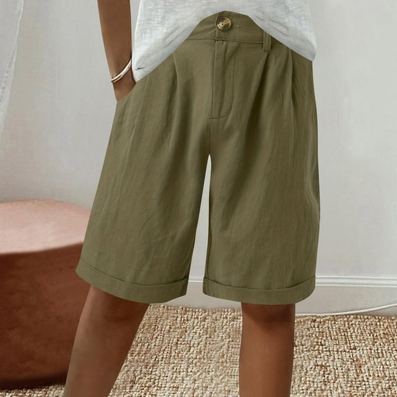 Shorts for Women Plus Size 3X Bermuda Summer Casual Loose With Pockets Drawstring Elastic Waist Pants Short Pants