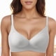 thumbnail image 3 of Gibobby Brasier deportivo para mujer Jelly Glue-ropa interior de para mujer, copa fija de aspecto, parte de atrás en forma de U Brasier mujer(Gris,XL), 3 of 5