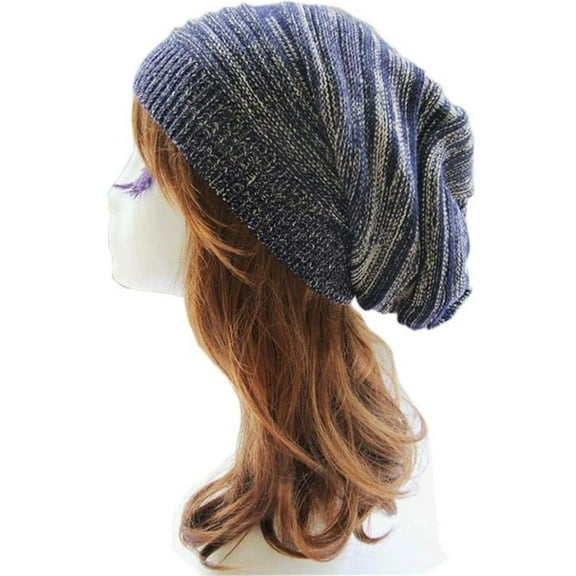 Women'S Men'S Hats & Caps Knitted Oversize Baggy Beanie Warm Winter Hat Long Beanie Hats Ski Chic Cap Fresh Fashion for Hats