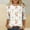 #4White, variant on Byworldtasic Christmas Shirts for Women Plus Size Funny Printed 3/4 Sleeve Tops Round Neck Pullover Blouses S-5XL